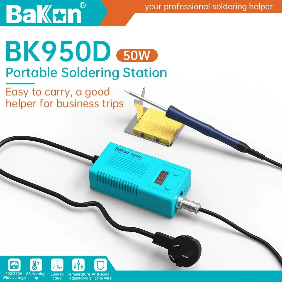 Diy Electronics Tool Kit - Stazione di Saldatura Digitale Bakon BK950D