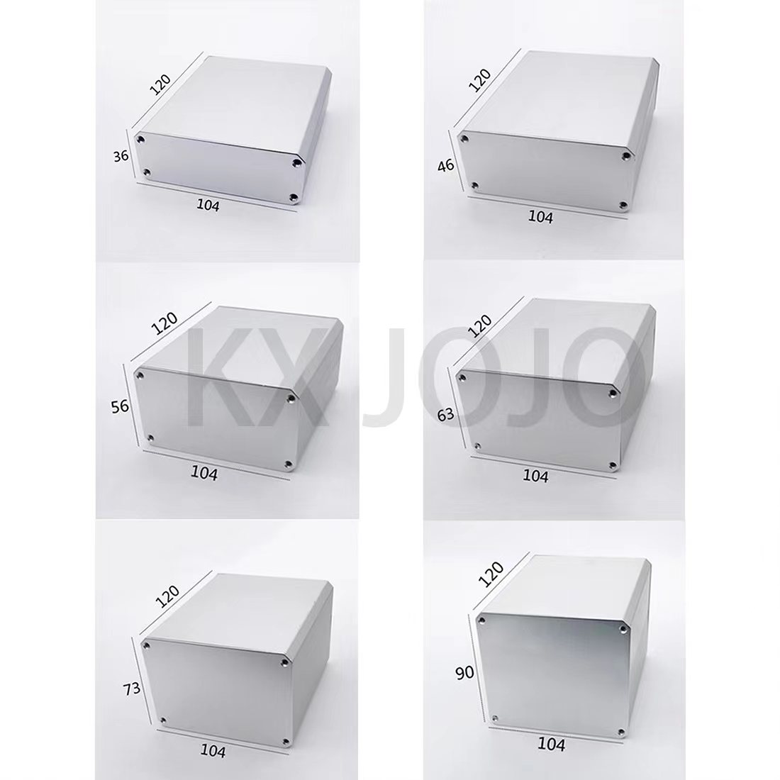Diy Electronics Project - Custodia in alluminio 104*36/46/56/63/73/90*120mm scatola per