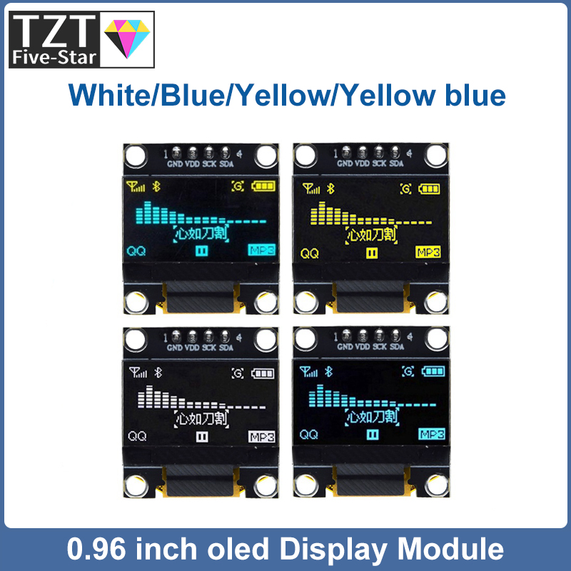 I2C Lcd Display - Modulo display OLED bianco seriale oled