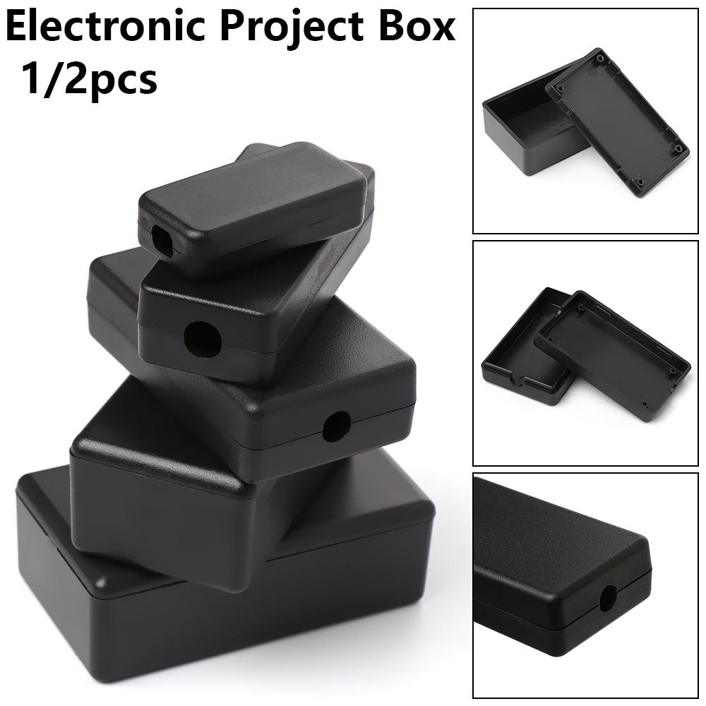 Diy Waterproof Electronics - 1/2pcs plastica impermeabile nero custodia fai