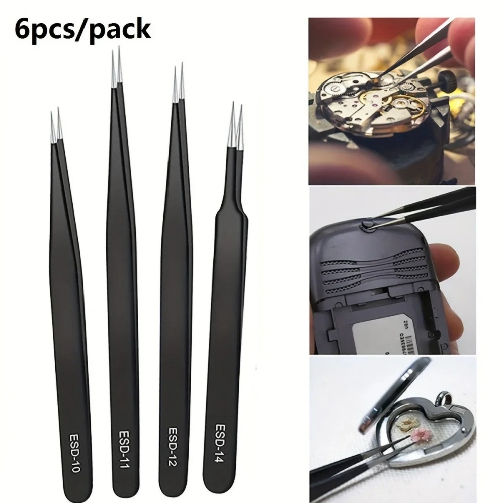 Set di 6 Pinzette di Precision - Diy Electronics Tool Kit recensione e prezzo