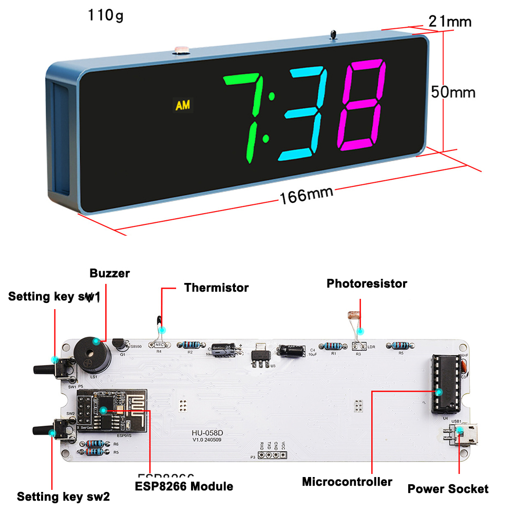 ESP8266 IoT Kit orologio WiFi  - Diy Electronics Tool Kit recensione e prezzo