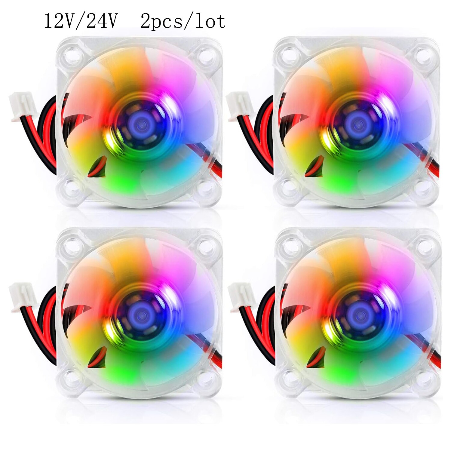 2 pz 40mm RGB Ventola 12V 24V  - Creality Printer K1 recensione e prezzo