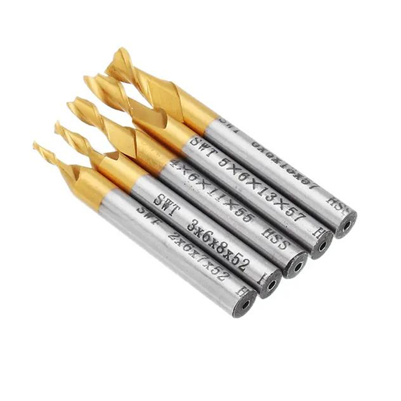 5 pz 2 flauto fresa HSS rivest - Diy Cnc Router Electronics recensione e prezzo