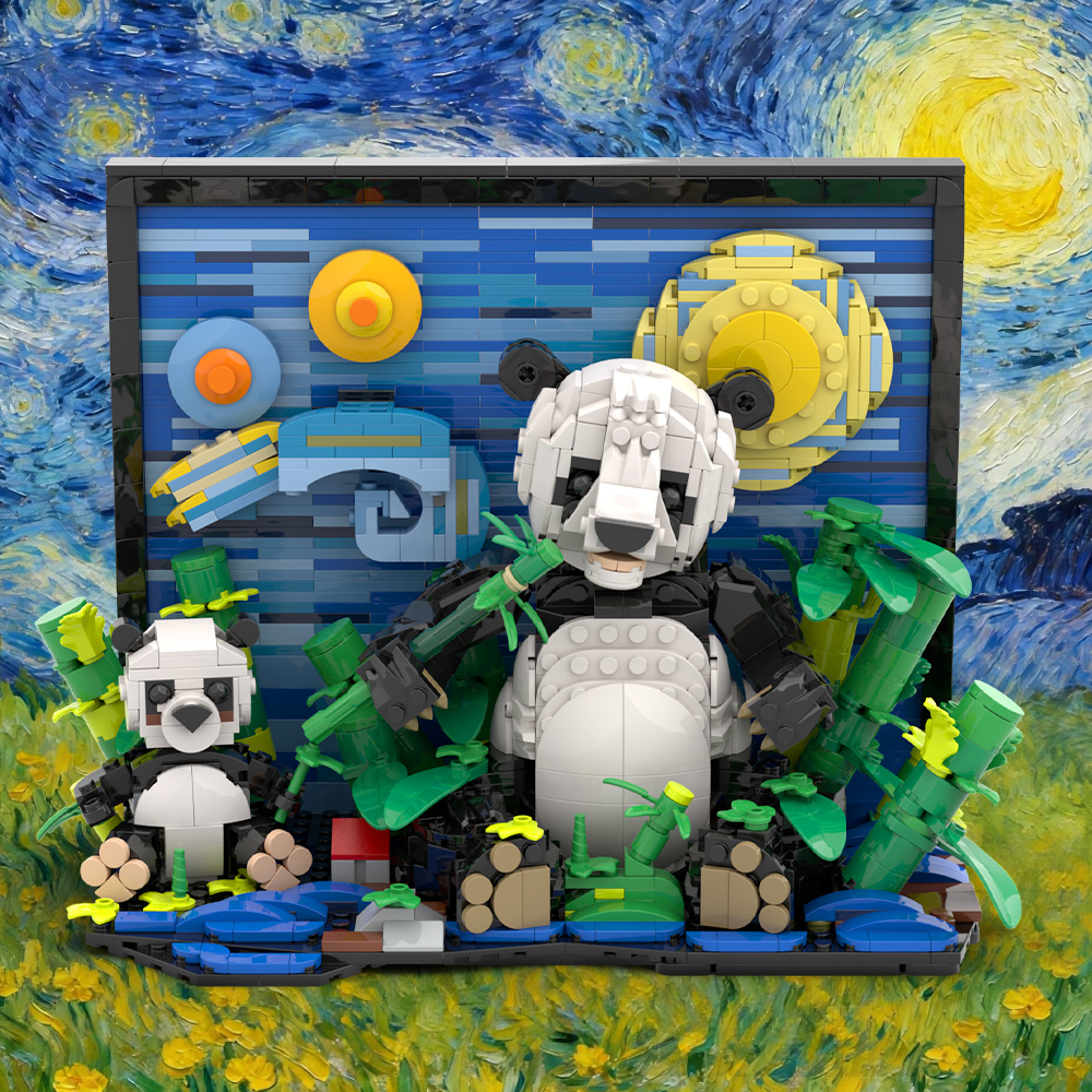 Gobricks MOC VanS Panda Buildi - Diy Electronics Art recensione e prezzo