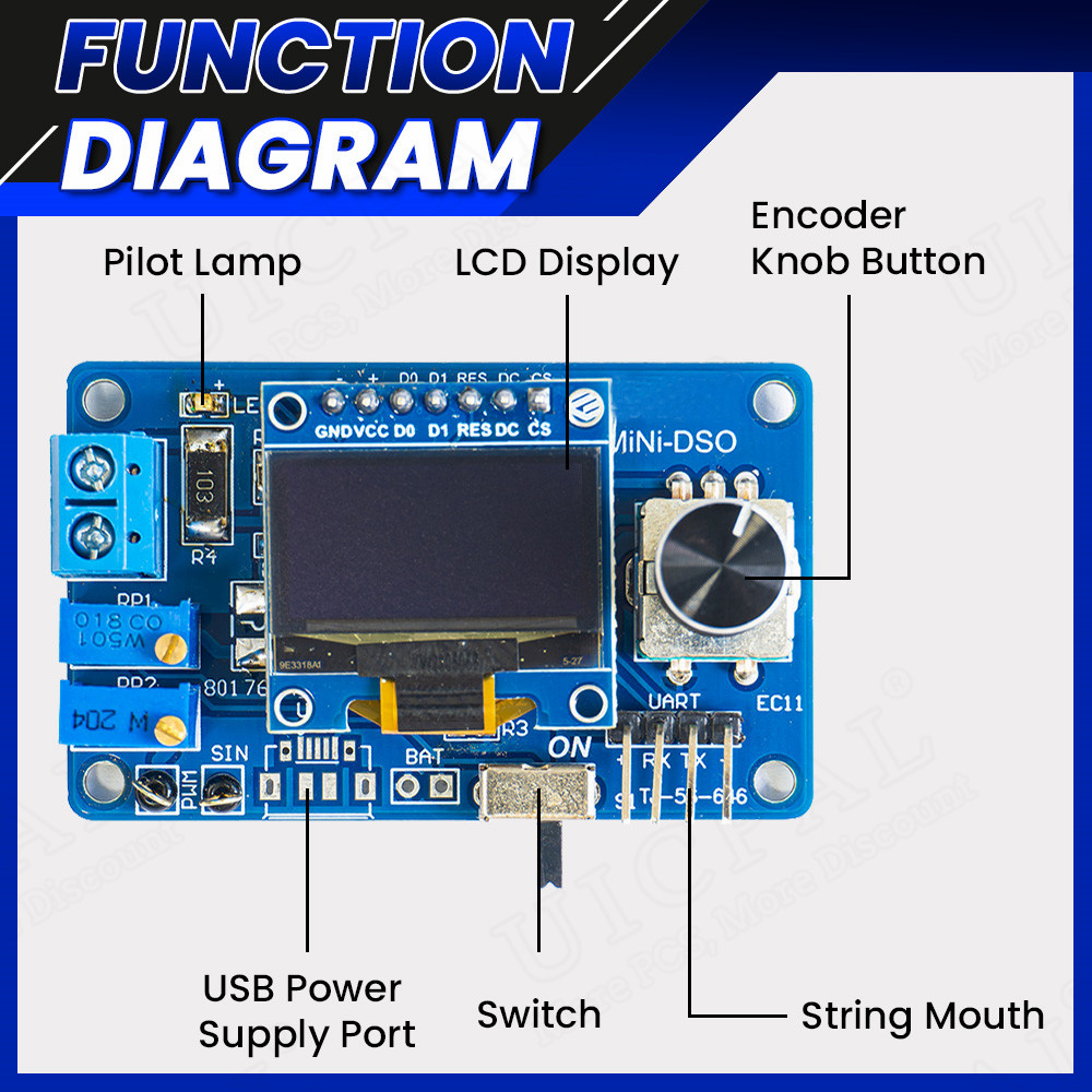 Kit elettronico mini oscillosc - Oscilloscope Dso Mini recensione e prezzo