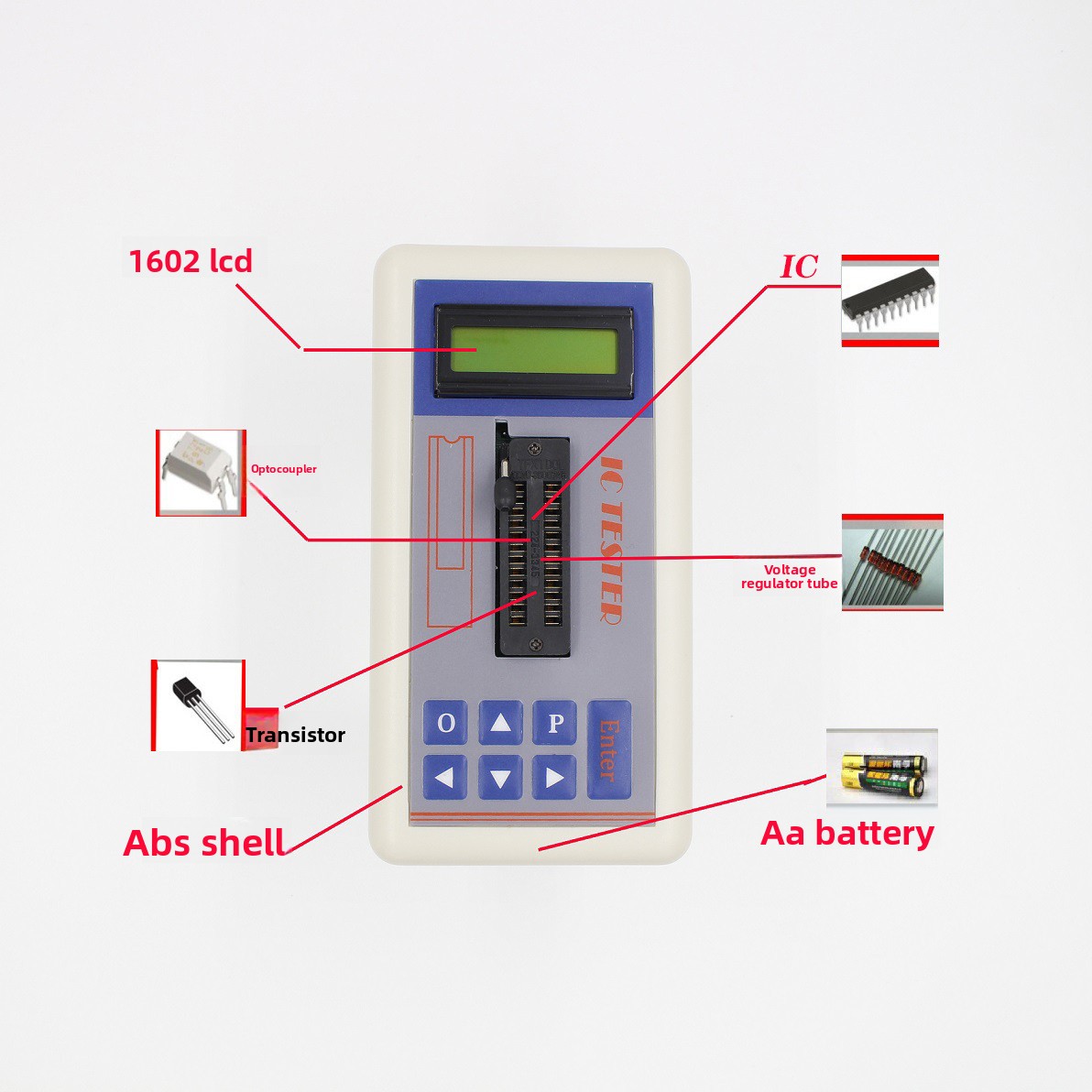 Tester per transistor IC TSH‑0 - Diy Electronics Lab Equipment recensione e prezzo