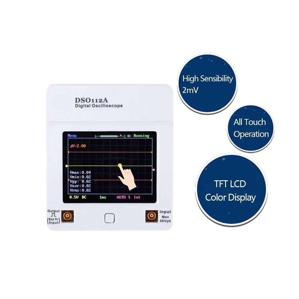 Osciloscopio DSO 112A TFT Touc - Oscilloscope Dso Mini recensione e prezzo