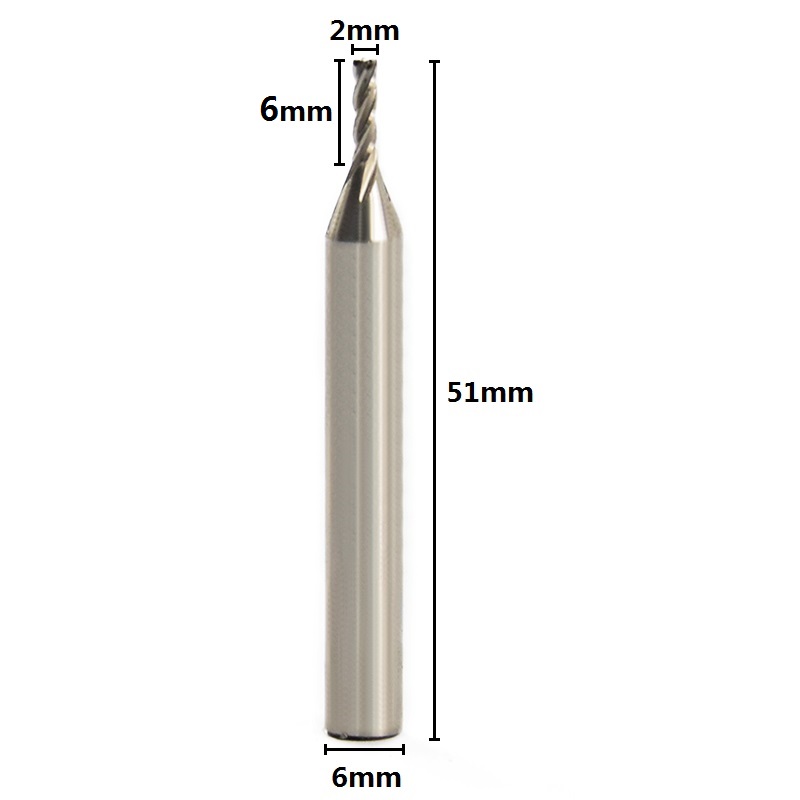 1pc Diametro Frez 2mm Fresa 4  - Diy Cnc Router Electronics recensione e prezzo