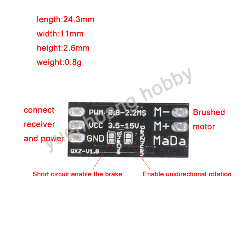 1PC 3.5-15V Spazzola ESC Modul - Diy Boat Electronics recensione e prezzo