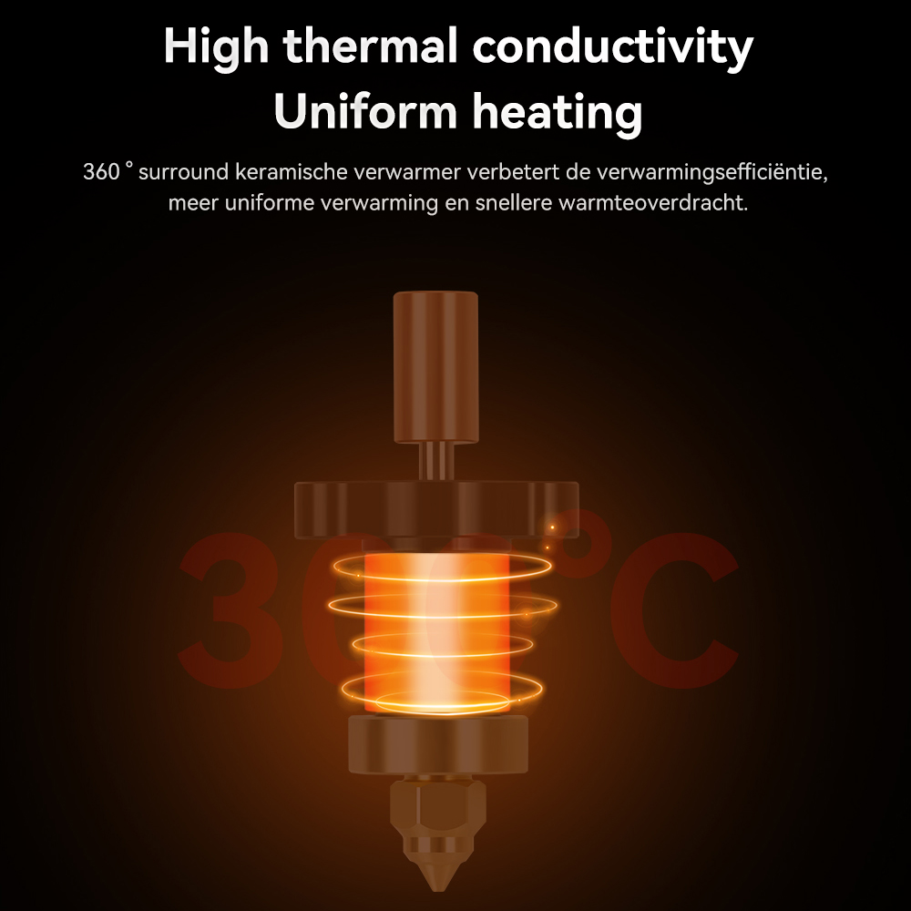300 ° C Kit Hotend aggiornato  - Creality Printer K1 recensione e prezzo