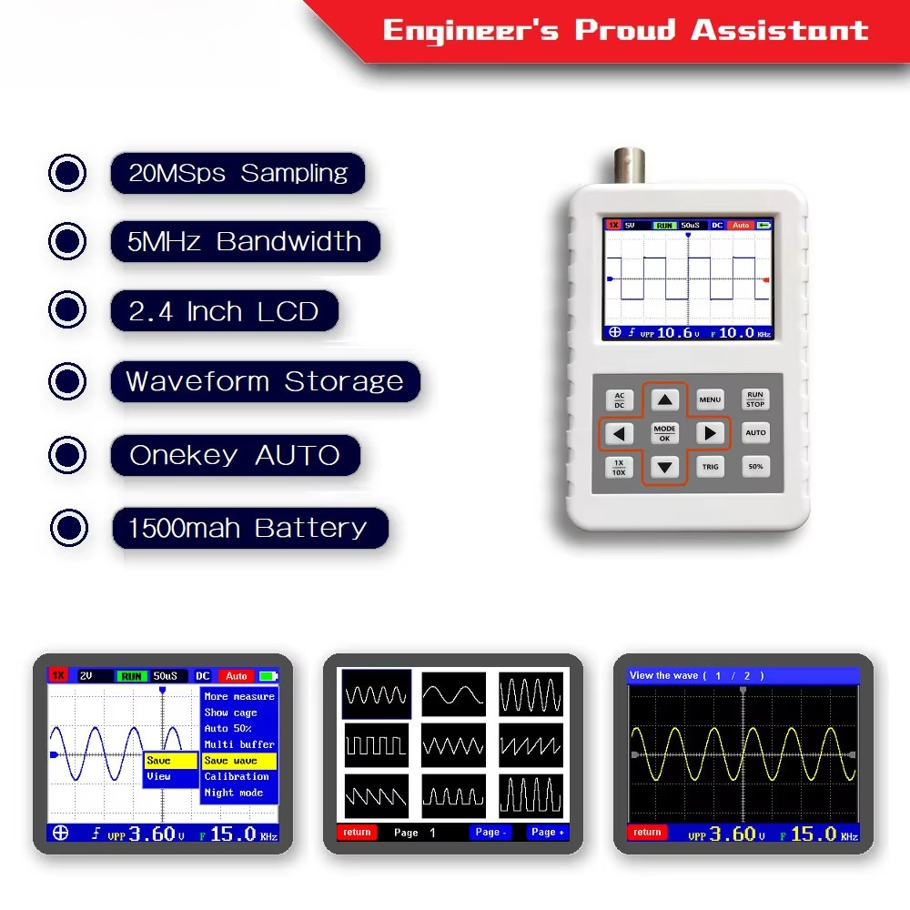 Oscilloscopio Digitale Portati - Oscilloscope Dso Mini recensione e prezzo