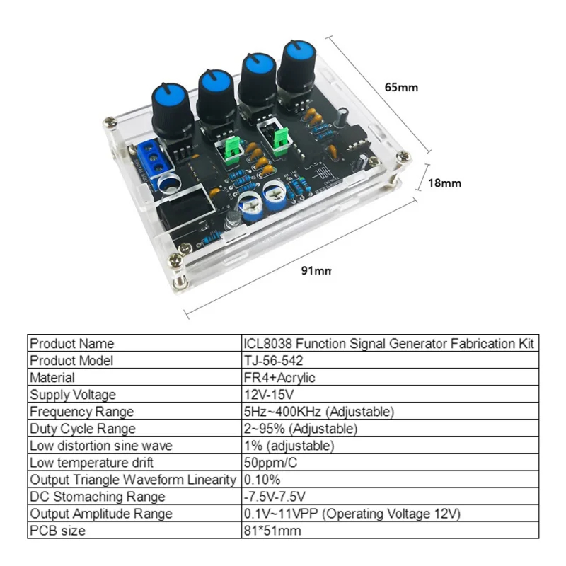 Fai da te ICL8038 generatore d - Diy Electronics Repair Kit recensione e prezzo